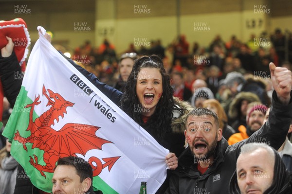 170318 - Wales v France - NatWest 6 Nations Championship - Wales fans