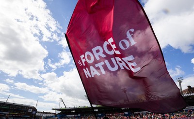180426 - Wales v France, Guinness Women’s 6 Nations - Force of Nature branding at the match