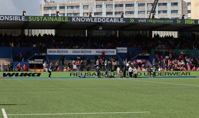 180426 - Wales v France, Guinness Women’s 6 Nations - WUKA LED ad board at half time