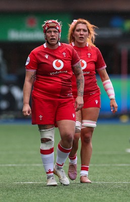 180426 - Wales v France, Guinness Women’s 6 Nations - Donna Rose of Wales and Georgia Evans of Wales