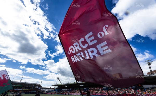 180426 - Wales v France, Guinness Women’s 6 Nations - Force of Nature branding at the match