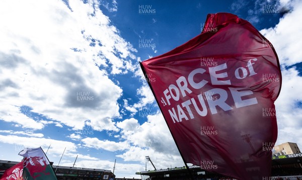 180426 - Wales v France, Guinness Women’s 6 Nations - Force of Nature branding at the match