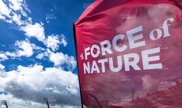 180426 - Wales v France, Guinness Women’s 6 Nations - Force of Nature branding at the match