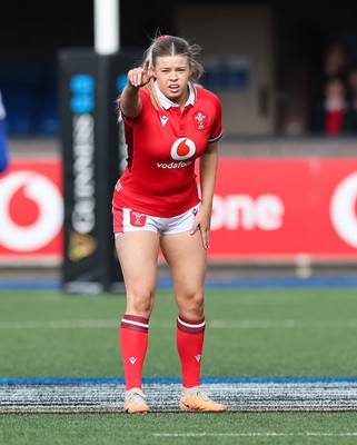 210424 - Wales v France, Guinness Women’s 6 Nations - Mollie Wilkinson of Wales