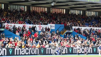 210424 - Wales v France, Guinness Women’s 6 Nations - A general view of the crowd at the Cardiff Arms Park