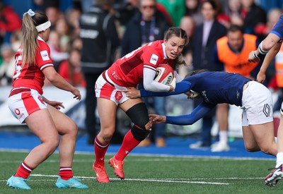 210424 - Wales v France, Guinness Women’s 6 Nations - Jasmine Joyce of Wales