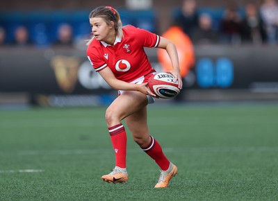 210424 - Wales v France, Guinness Women’s 6 Nations - Mollie Wilkinson of Wales