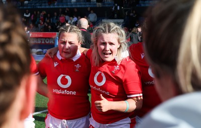 210424 - Wales v France, Guinness Women’s 6 Nations - Alex Callender of Wales at the end of the match