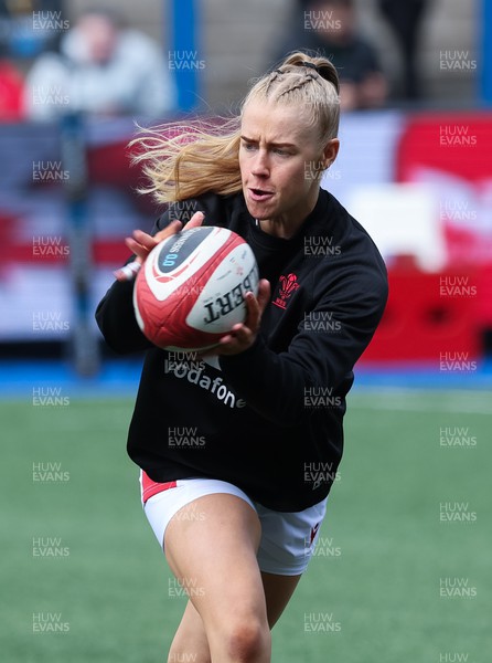 210424 - Wales v France, Guinness Women’s 6 Nations - Catherine Richards of Wales during warm up