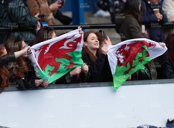 210424 - Wales v France, Guinness Women’s 6 Nations - Wales fans during the match