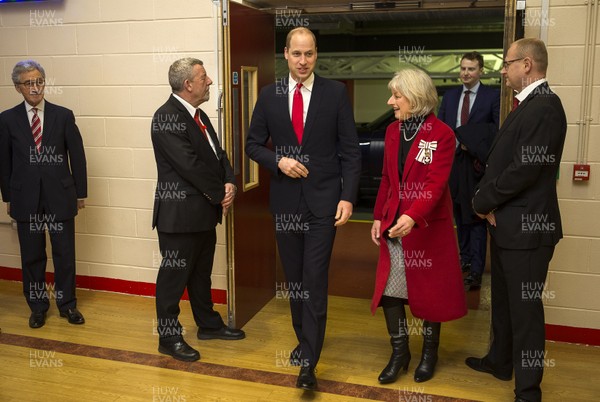 220220 - Wales v France - Guinness 6 Nations - HRH Prince William is welcomed to the stadium