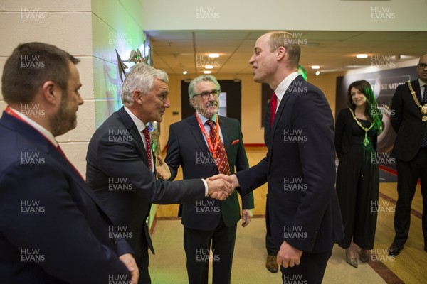 220220 - Wales v France - Guinness 6 Nations - HRH Prince William meets WRU Chairman Gareth Davies