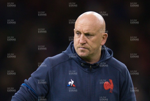220220 - Wales v France, Guinness Six Nations Championship 2020 - French defence coach Shaun Edwards