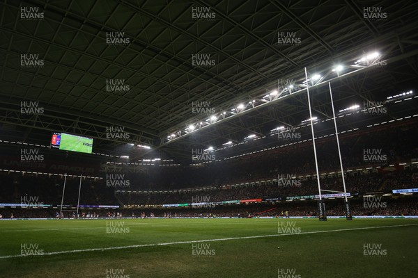 220220 - Wales v France, Guinness Six Nations Championship 2020 - A general view of the Principality Stadium during the match