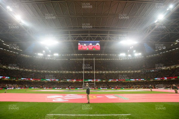 220220 - Wales v France - Guinness Six Nations -  A general view of Principality Stadium before the match