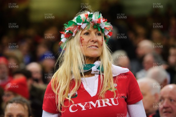 220220 - Wales v France - Guinness Six Nations -  Welsh fan