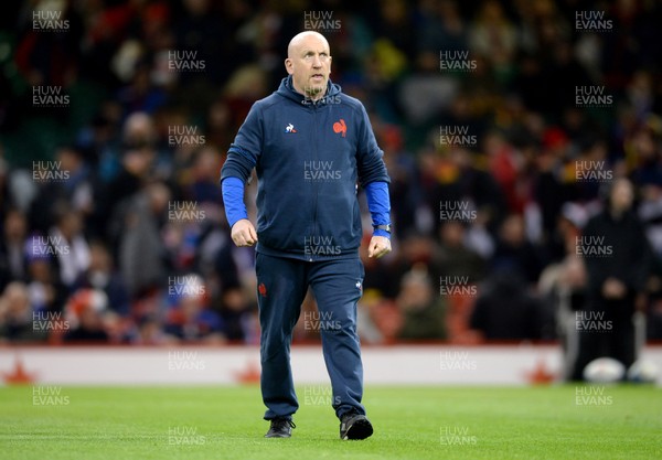 220220 - Wales v France - Guinness Six Nations - France defence coach Shaun Edwards before the match