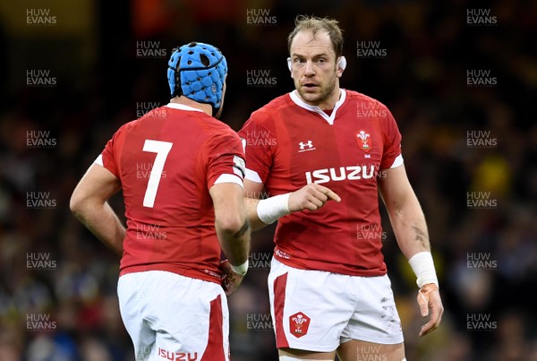 220220 - Wales v France - Guinness Six Nations - Justin Tipuric and Alun Wyn Jones of Wales