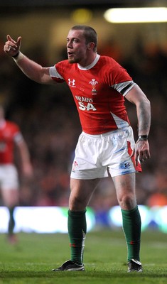 26.02.10 - Wales v France - RBS Six Nations 2010 - Richie Rees of Wales. 