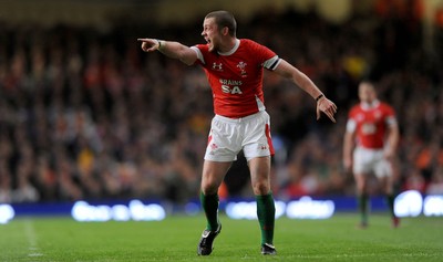 26.02.10 - Wales v France - RBS Six Nations 2010 - Richie Rees of Wales. 