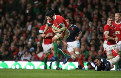 26.02.10 Wales v France... Wales' Ryan Jones. 