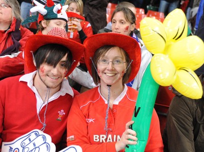 26.02.10 - Six Nations Rugby, Wales v France Wales fans 