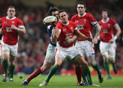 26.02.10 ... Wales v France, RBS 6 Nations 2010 -  Wales' Lee Byrne  