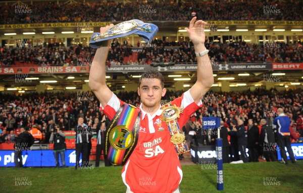 26.02.10 - Wales v France - RBS Six Nations 2010 - Boxer Nathan Cleverly on the pitch prior to kick off. 