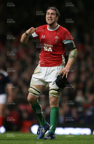 26.02.10 Wales v France... Wales' Ryan Jones. 