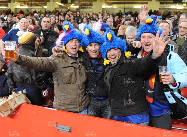 26.02.10 - Six Nations Rugby, Wales v France France fans 