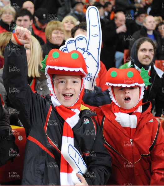 26.02.10 - Six Nations Rugby, Wales v France Wales fans 
