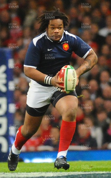 26.02.10 - Six Nations Rugby, Wales v France France's Mathieu Bastareaud  