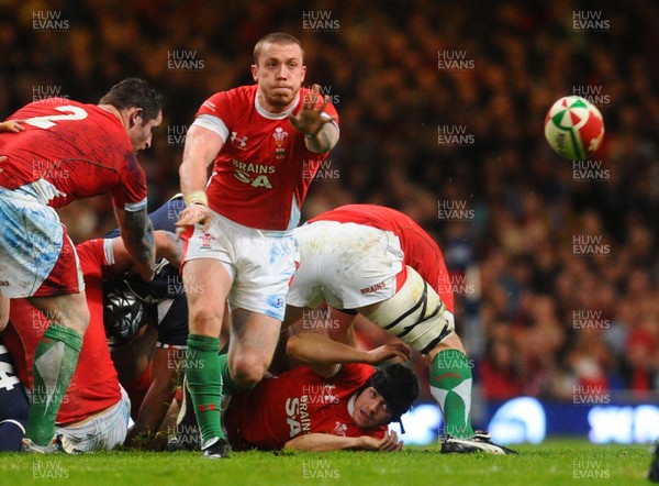 26.02.10 - Six Nations Rugby, Wales v France Wales' Richard Rees   