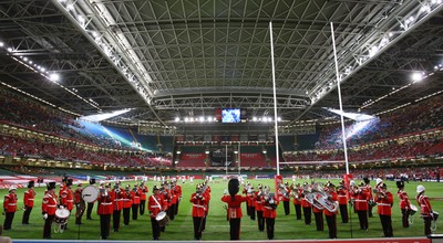26.08.07 - The Regimental Band of the Royal Welsh at Wales v France 