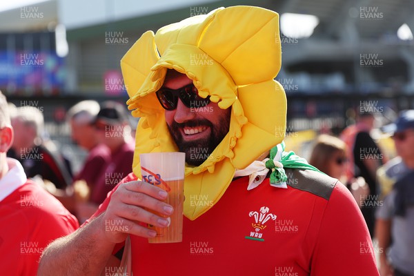 071023 - Wales v Georgia - Rugby World Cup, France 2023 - Pool C - Wales fans before the game