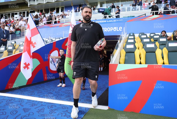 071023 - Wales v Georgia - Rugby World Cup, France 2023 - Pool C - Contact Area Coach Jonathan Thomas