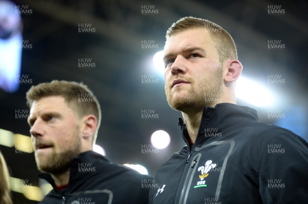 181117 - Wales v Georgia - Under Armour Series - Dan Lydiate of Wales during the anthems