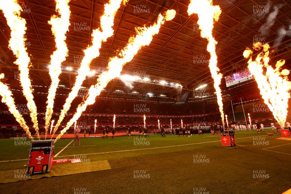 181117 Wales v Georgia - Under Armour 2017 Series -  Players of Wales take the field
