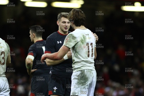 181117 Wales v Georgia - Under Armour 2017 Series -  Players of Wales and of Georgia shake hands at the end of the game