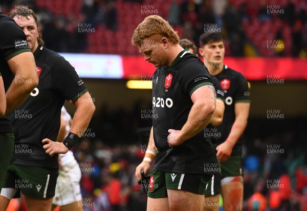 191122 - Wales v Georgia - Autumn Nations Series - Bradley Roberts of Wales looks dejected at the end of the game