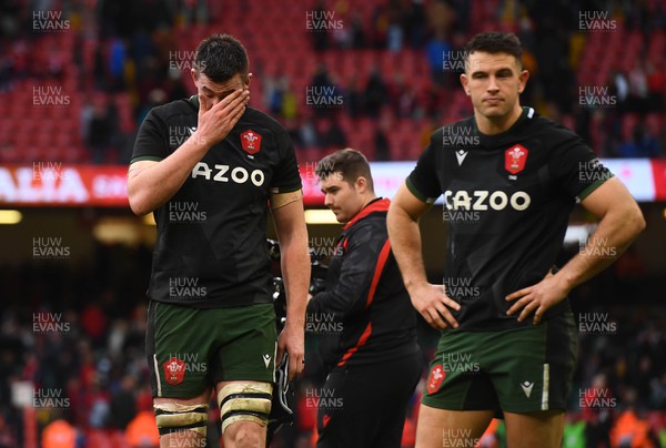 191122 - Wales v Georgia - Autumn Nations Series - Adam Beard of Wales looks dejected at the end of the game