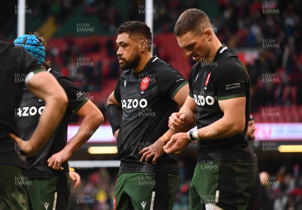 191122 - Wales v Georgia - Autumn Nations Series - Taulupe Faletau of Wales looks dejected at the end of the game