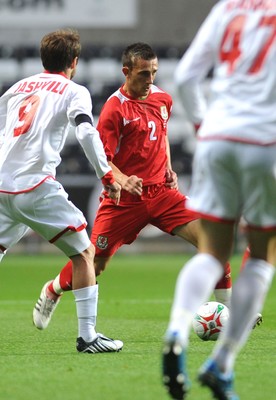 20.08.08 - International Football Friendly Wales v Georgia Wales' Neal Eardley 