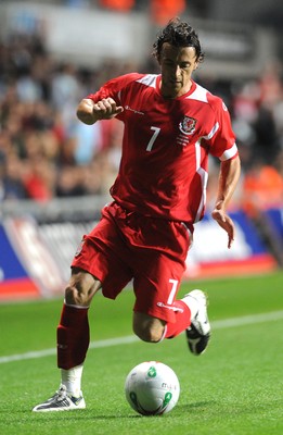 20.08.08 - International Football Friendly Wales v Georgia Wales' Simon Davies 