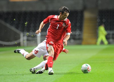 20.08.08 - International Football Friendly Wales v Georgia Wales' Simon Davies 