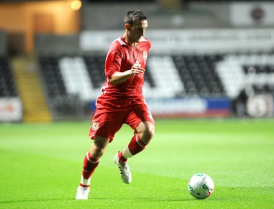 20.08.08 - International Football Friendly Wales v Georgia Wales' Neal Eardley 