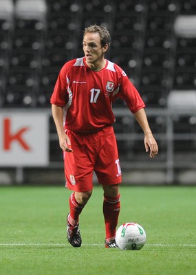 20.08.08 - International Football Friendly Wales v Georgia Wales' David Vaughan 
