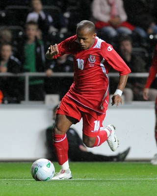 20.08.08 - International Football Friendly Wales v Georgia Wales' Rob Earnshaw 
