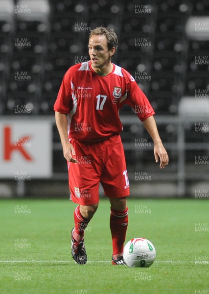 20.08.08 - International Football Friendly Wales v Georgia Wales' David Vaughan 