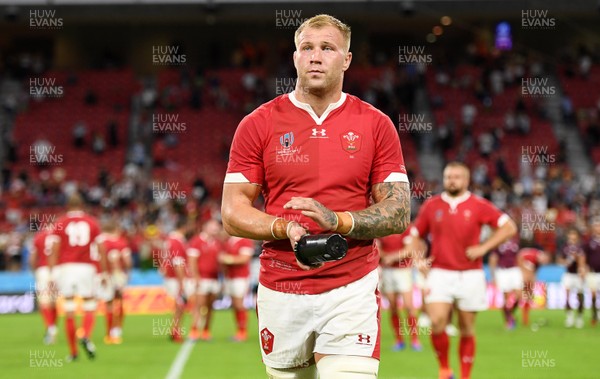 230919 - Wales v Georgia - Rugby World Cup 2019 - Pool D - Ross Moriarty of Wales at full time